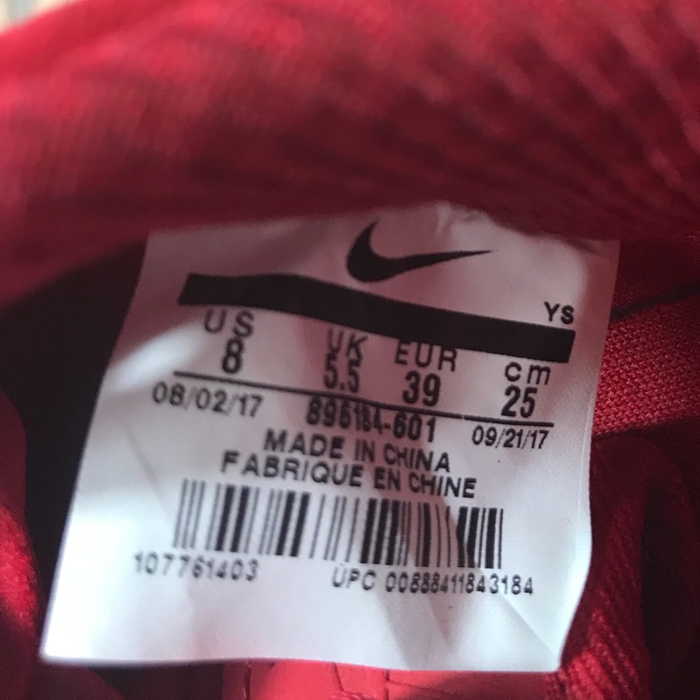 NWT Nike Air Force 1’07 SE Suede Speed Red WMNS - Picture 8 of 8